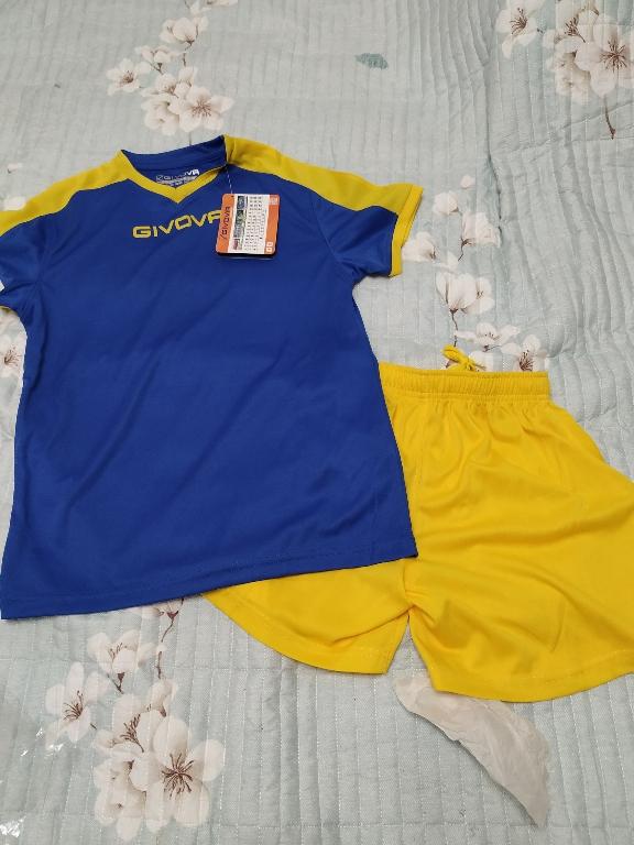 Отзыв на Givova Комплект Революции Футбол Джерси с Шорты голубой желтый из Интернет-Магазина SportSpar
