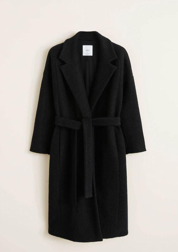Отзыв на Шерстяное пальто с поясом из Интернет-Магазина MANGO Outlet