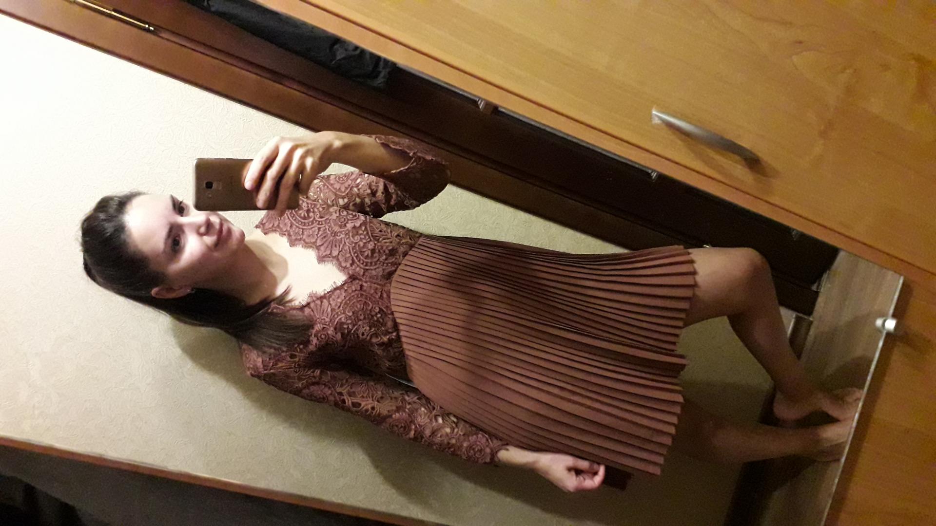 Отзыв на КОМБИНИРОВАННОЕ Платье с кружевом из Интернет-Магазина Zara