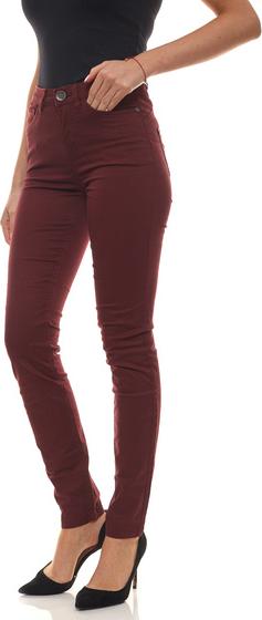 Отзыв на АЕК Брюки с 5 карманами одноцветные для женщин Пуш-Ап-Шланг узкие джинсы Fit Бордо из Интернет-Магазина Outlet46