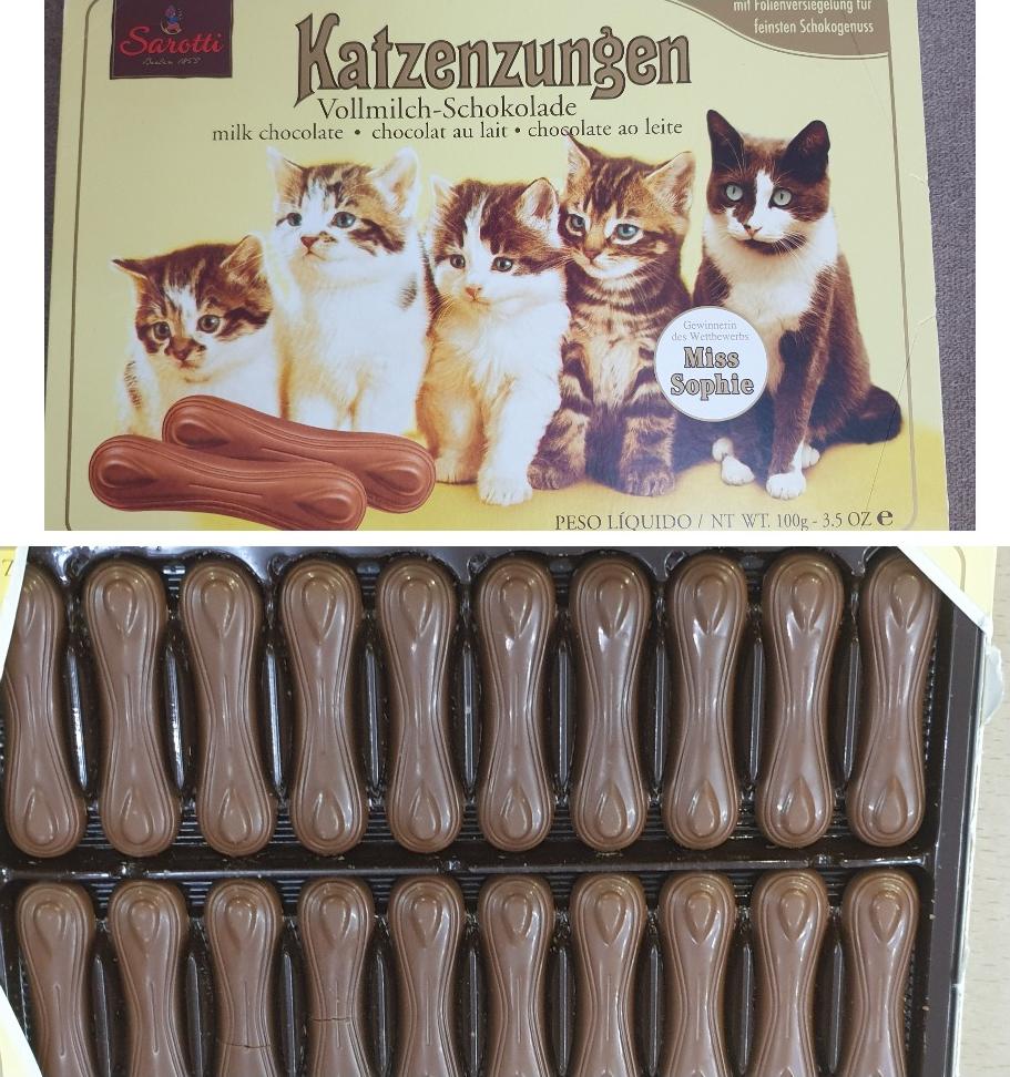 Отзыв на Sarotti Katzenzungen Vollmilch 100g из Интернет-Магазина World of Sweets