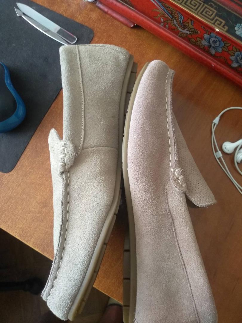 Отзыв на LIVERGY Мокасины для мужчин Кожа слиперы Обувь Бежевый из Интернет-Магазина SportSpar