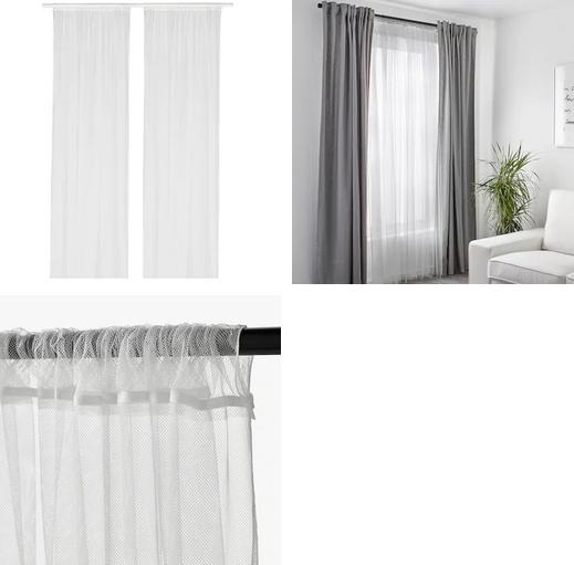 Отзыв на LILL Gardinenstore/2 Schals, weiß, 280x300 cm из Интернет-Магазина IKEA