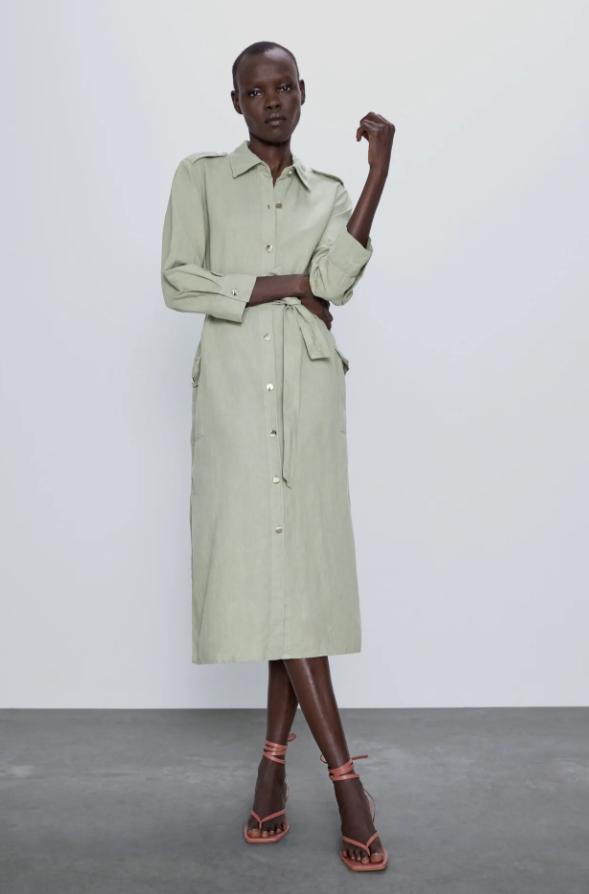 Отзыв на ДЕРЕВЕНСКИЙ платье-рубашка из Интернет-Магазина Zara