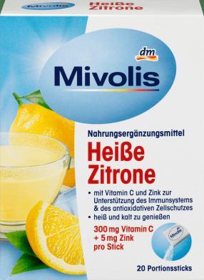 Отзыв на Heißgetränk Heiße Zitrone, Portionssticks 20 St., 100 g из Интернет-Магазина DM