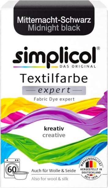 Отзыв на simplicol Textilfarbe expert Mitternacht-Schwarz из Интернет-Магазина Heitmann Hygiene