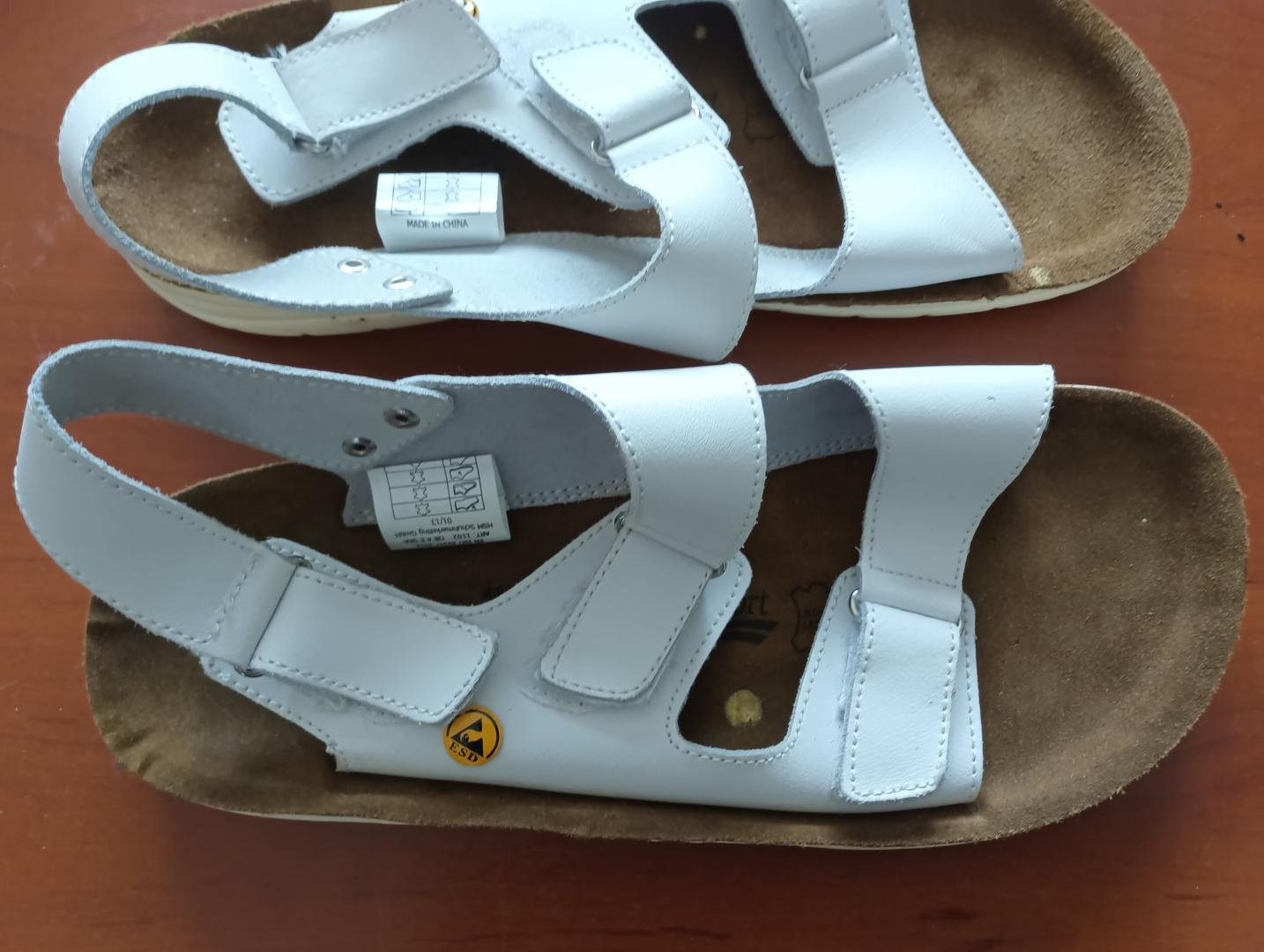 Отзыв на rutschhemmende-hsm-herren-arbeits-sandalen-esd-geeignet-echtleder-schuhe-schutzklasse-src-oder-sra-pantoletten-berufsschuhe-factory-second-b-ware-arzt-schuhe-weiss/a-2329201/ из Интернет-Магазина Outlet46