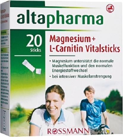 Отзыв на Altapharma Dream Магний  L-Карнитин Vital Stick из Интернет-Магазина ROSSMANN