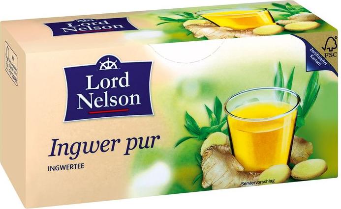 Отзыв на Lord Nelson оздоровительный чай Имбирь pur из Интернет-Магазина LIDL