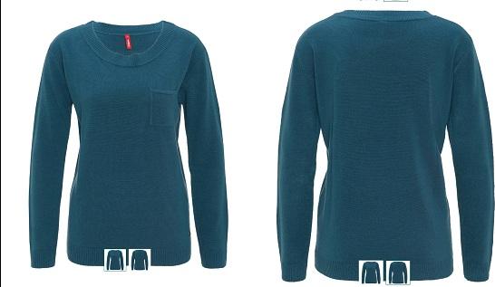 Отзыв на manguun Strickpullover, unifarben, Brusttasche vorne из Интернет-Магазина GALERIA