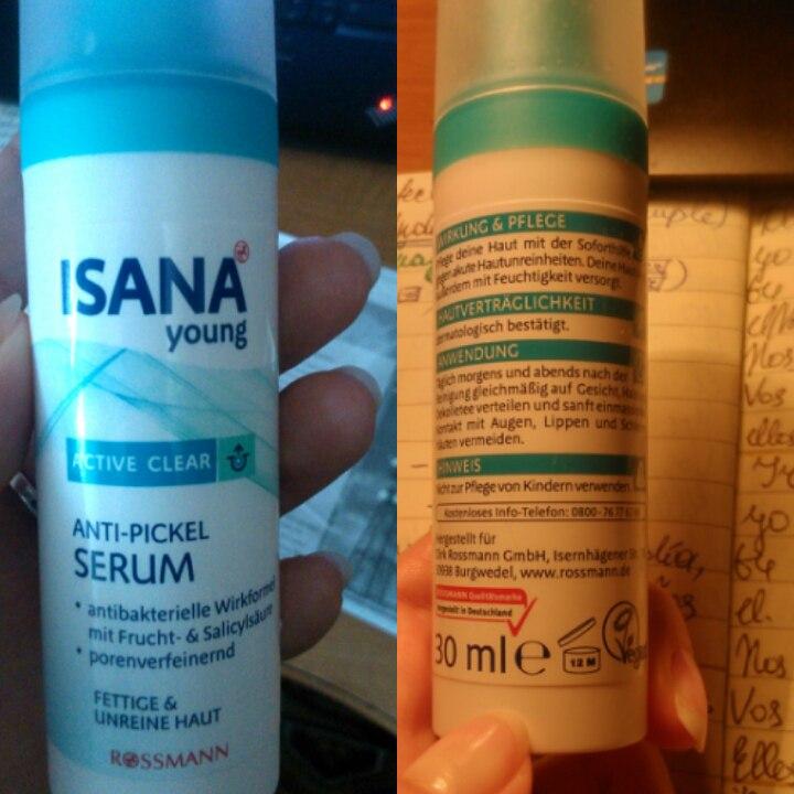 Отзыв на ISANA Young Active Clear Anti-Pickel Serum из Интернет-Магазина ROSSMANN