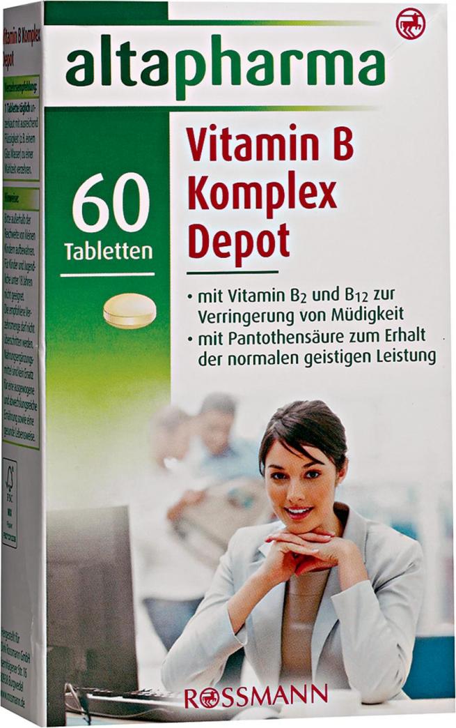 Отзыв на altapharma Vitamin B Komplex Depot Tabletten из Интернет-Магазина ROSSMANN