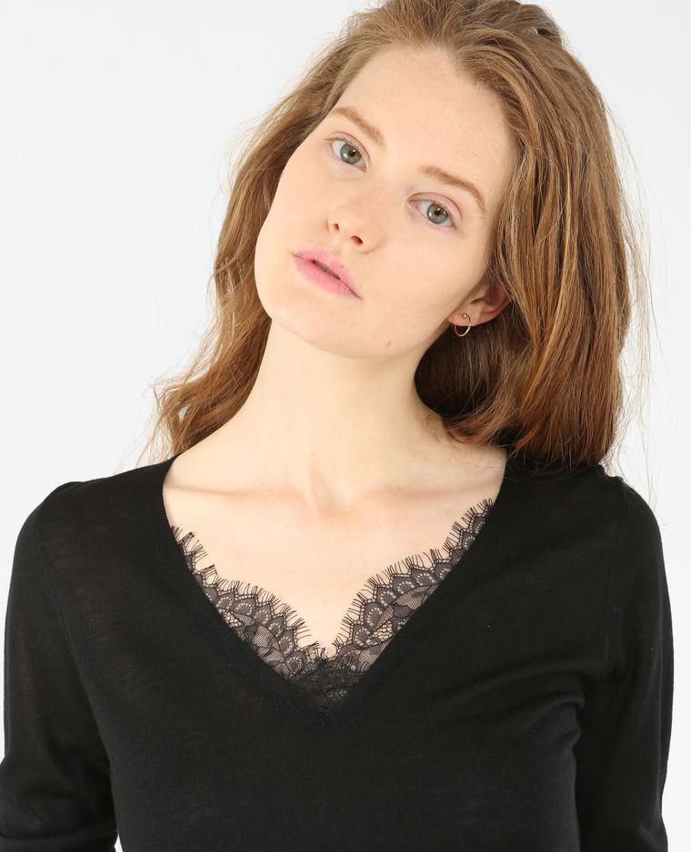 Отзыв на Пуловер с V-образным вырезом с кружевом из Интернет-Магазина 