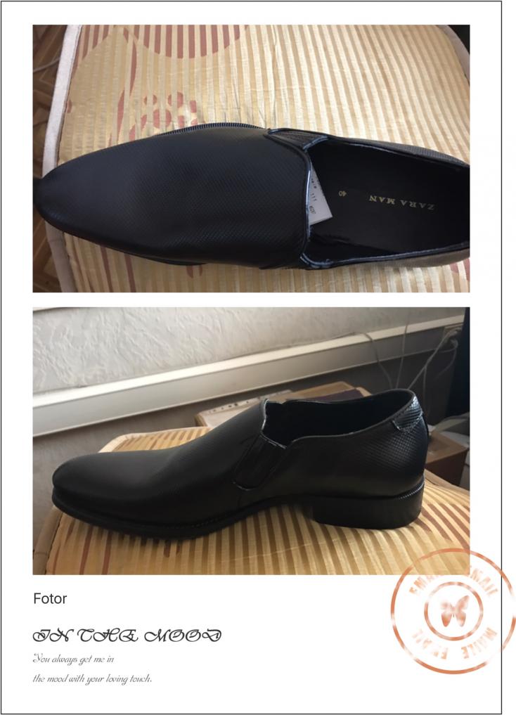 Отзыв на ЧЕРНЫЙ Кожаной обуви с ЭЛАСТИЧНЫЙ ВСТАВКАМИ из Интернет-Магазина Zara