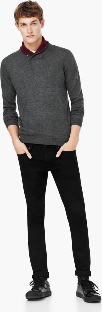 Отзыв на Шерстяной свитер с воротником шалью из Интернет-Магазина MANGO Outlet