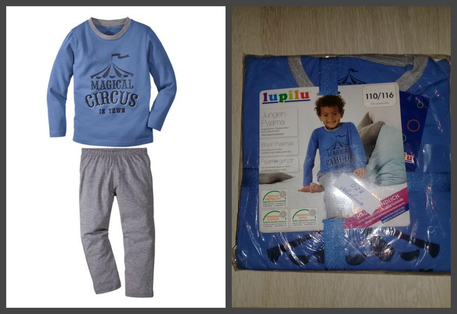 Отзыв на LUPILU® для мальчика малыша Пижама из Интернет-Магазина LIDL