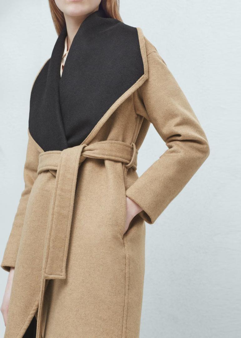 Отзыв на Шерстяное пальто с ШИРОКИМ Реверс из Интернет-Магазина MANGO Outlet