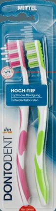 Отзыв на Zahnbürste Hoch-Tief, mittel, 2 St из Интернет-Магазина DM