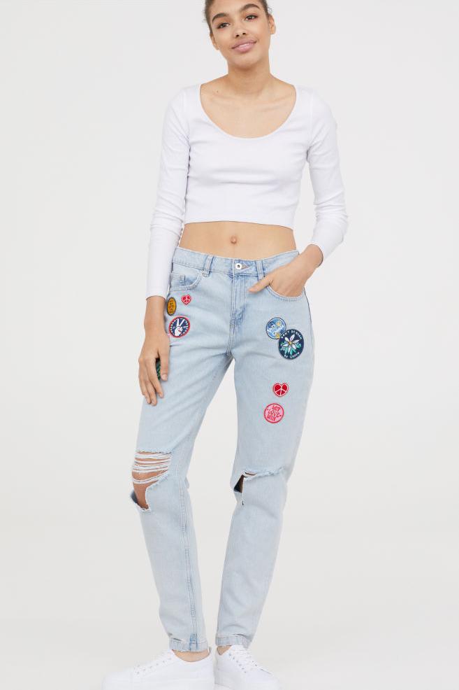 Отзыв на Boyfriend Slim Low Jeans из Интернет-Магазина H&M