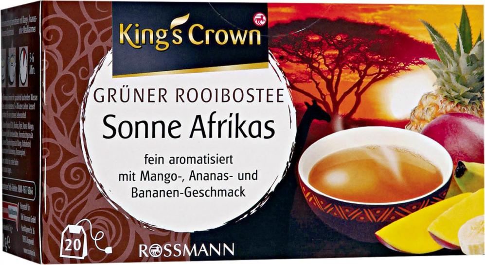 Отзыв на King's Crown grüner Rooibostee Sonne Afrikas из Интернет-Магазина ROSSMANN