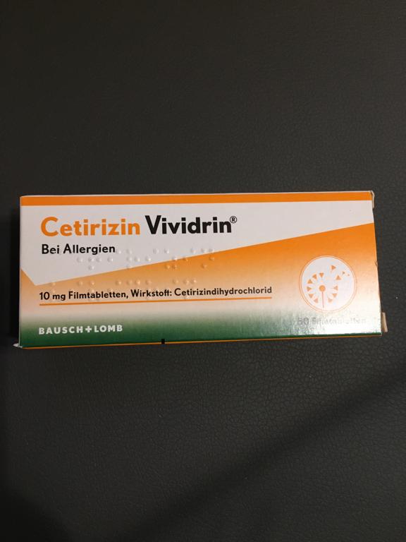 Отзыв на CETIRIZIN Vividrin 10 mg Filmtabletten 50 St из Интернет-Магазина Best-arznei