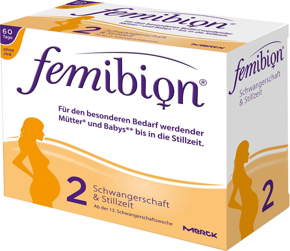 Отзыв на Femibion® 2 Schwangerschaft + Stillzeit ohne Jod 60 Tage + eine MAM Flasche GRATIS из Интернет-Магазина 