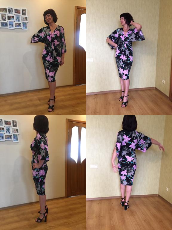 Отзыв на Платье миди с Batwing рукава и цветочным узором из Интернет-Магазина Riverisland.com
