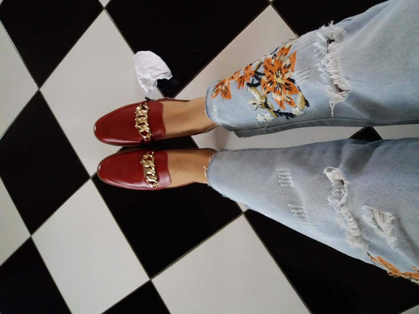 Отзыв на Кожаные мокасины с Цепочка из Интернет-Магазина Zara