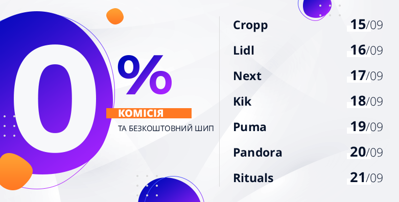 Список магазинів на тиждень під викуп без комісії
