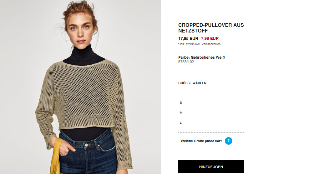 Распродажа зимней коллекции скидки до 75% из магазина Zara (Германия)