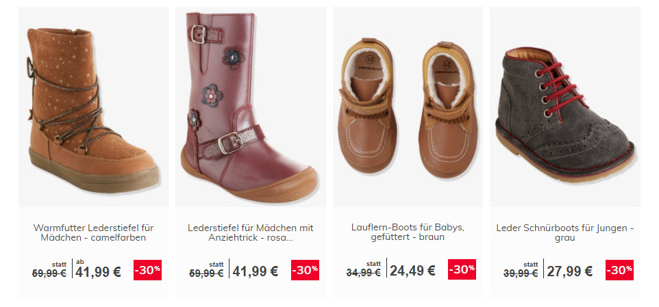 Зимняя детская одежда дополнительно на SALE Доп. скидка 20% из магазина Vertbaudet (Германия)