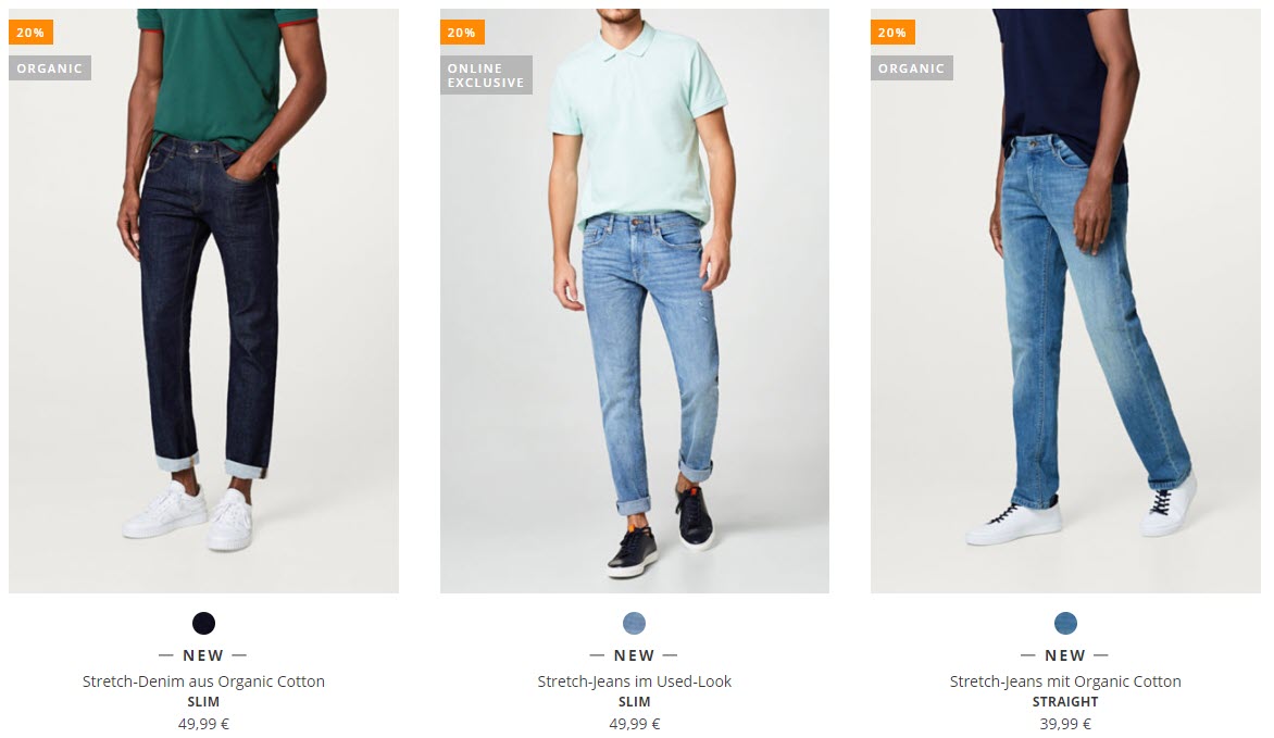 На джинсы, свитера и толстовки  Доп. скидка 20% из магазина ESPRIT (Германия)