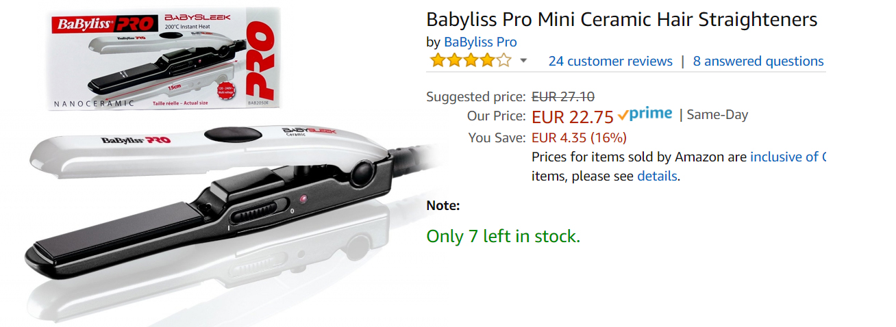 Идеальная укладка с Babyliss  скидки до 47% из магазина Amazon (Германия)
