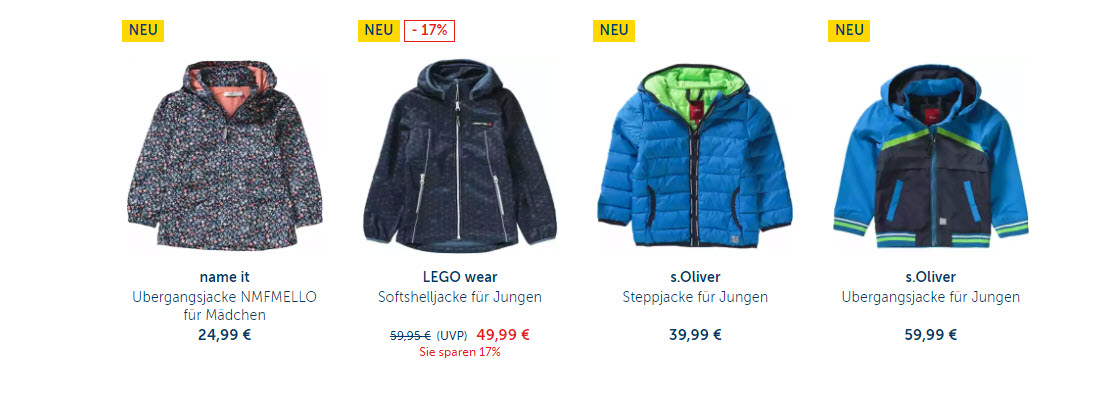 На детские куртки Доп. скидка 20% из магазина MyToys (Германия)