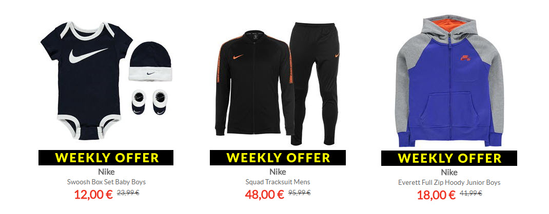 Одежда и обувь Nike скидки до 50% из магазина Sports Direct (Германия)