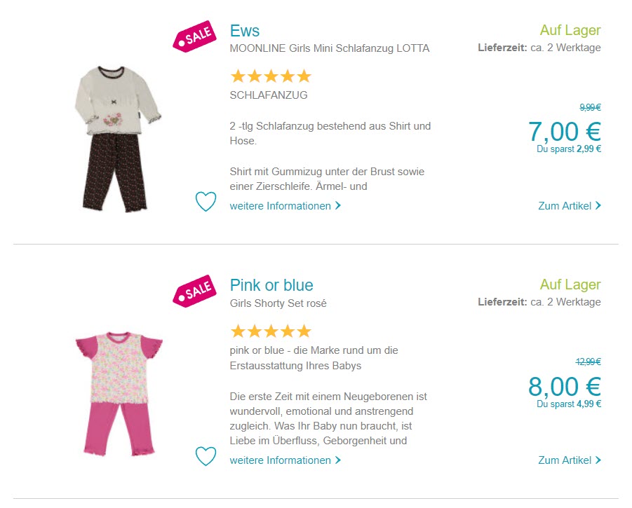 На детскую одежду Доп. скидка 20% из магазина Baby-Markt (Германия)