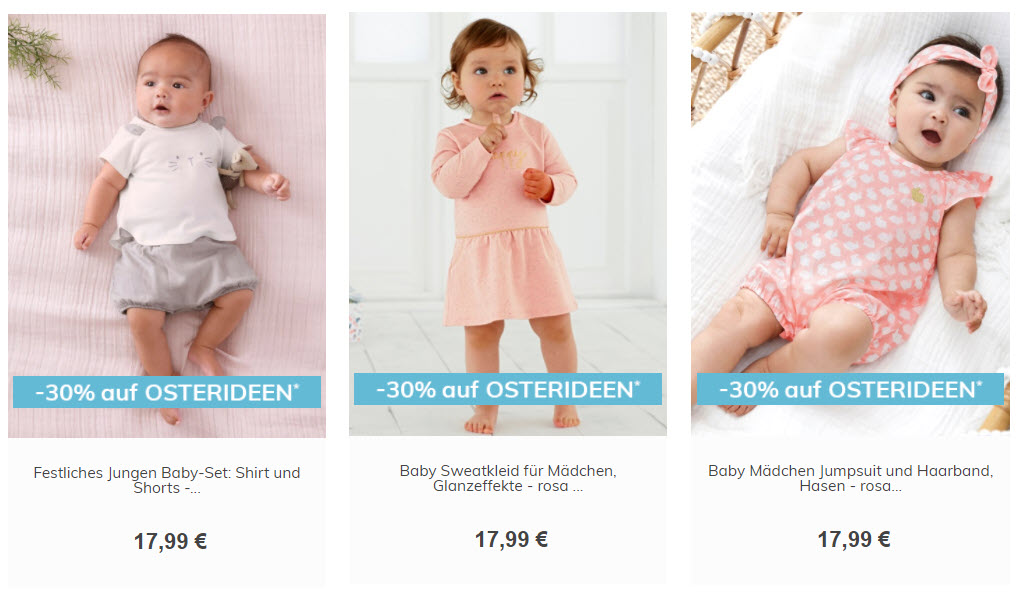 Пасхальные скидки на декор, игрушки и одежду  Доп. скидка 30% из магазина Vertbaudet (Германия)