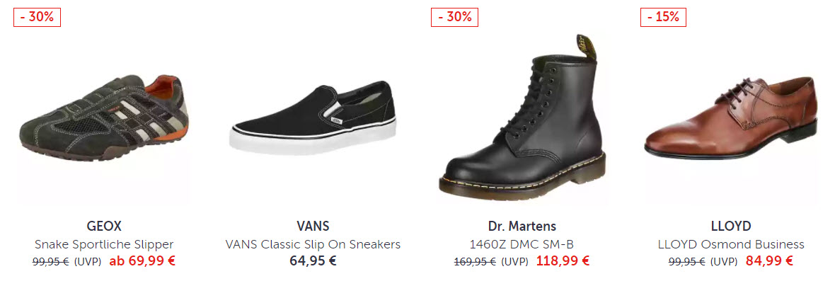 На всю обувь Доп. скидка 15% из магазина Mirapodo (Германия)