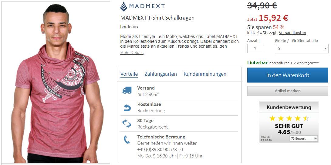 Мужские футболки Доп. скидка до 25% из магазина Oboy (Германия)