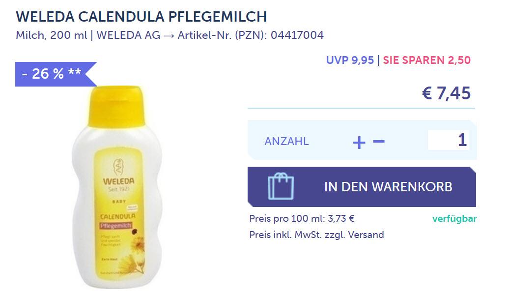 Косметика WELEDA по уходу за детьми Скидки до 31% из магазина Juvalis (Германия)