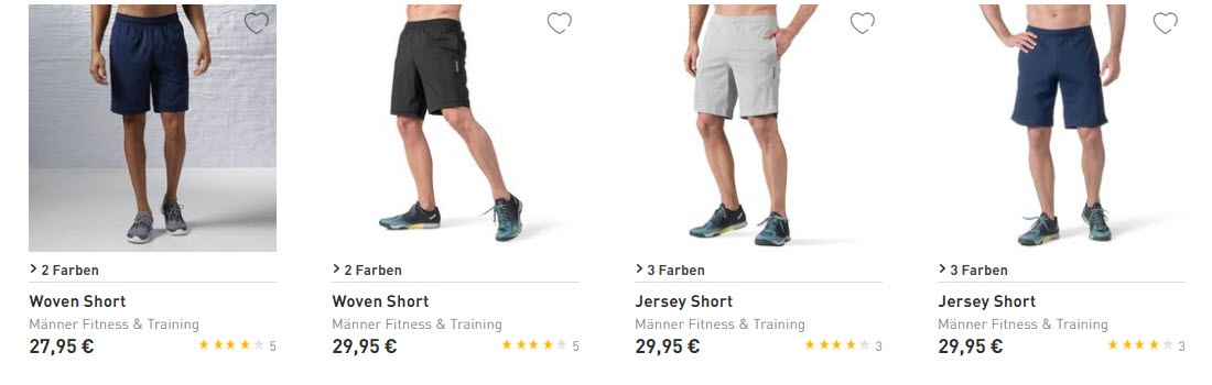 Спортивная мужская одежда и обувь Доп. скидка 15% из магазина Reebok (Германия)