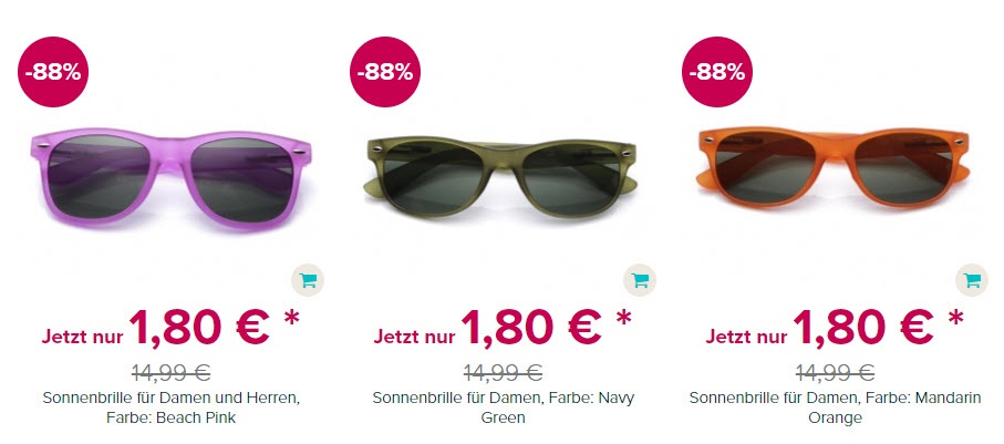 Солнцезащитные очки Скидка 88% из магазина Silvity (Германия)