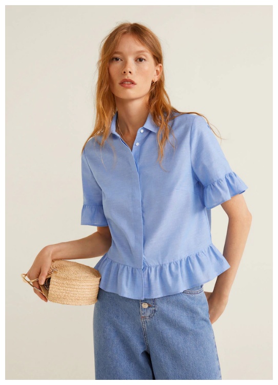 Женские и мужские рубашки на вторую единицу Доп. скидка 50% из магазина MANGO Outlet (Германия)