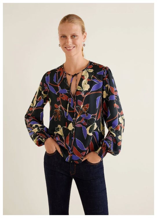 Женские блузки и рубашки Скидки до 85% из магазина MANGO Outlet (Германия)