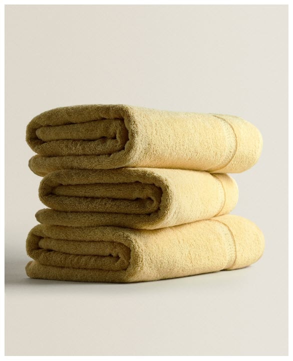 Махровые полотенца Скидки до 70% из магазина Zara Home (Германия)