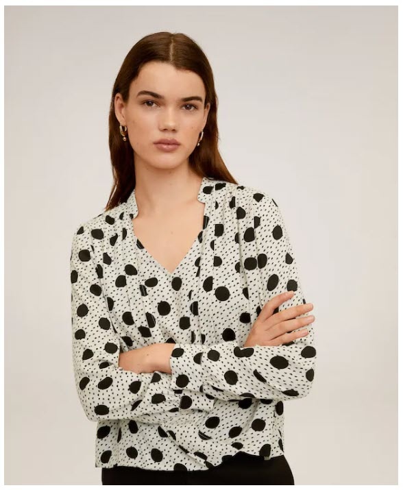 Стильные блузки Скидки до 57% з магазину MANGO Outlet (Німеччина)