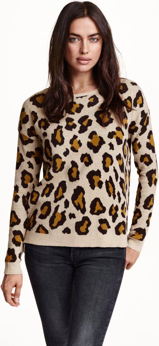 Леопардовый свитер