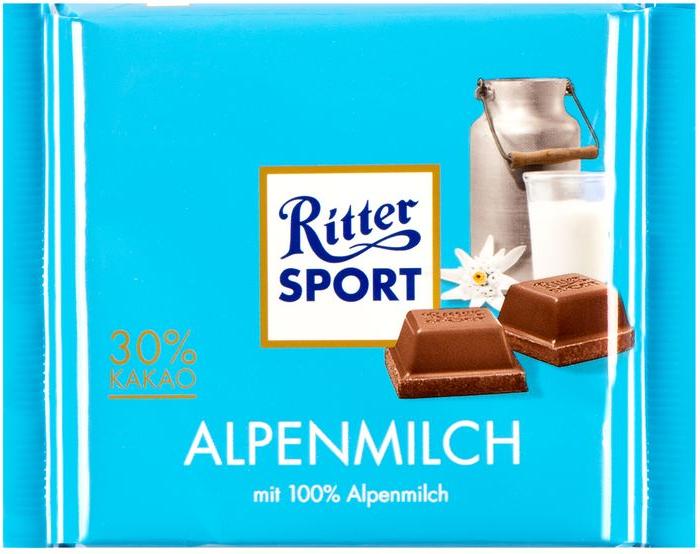 Отзыв на Ritter Sport Альпийского молока из Интернет-Магазина LIDL