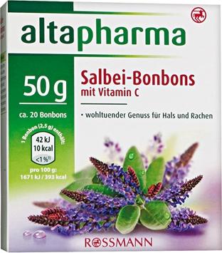 Отзыв на Altapharma Шалфей-Конфеты с Витамин C из Интернет-Магазина ROSSMANN