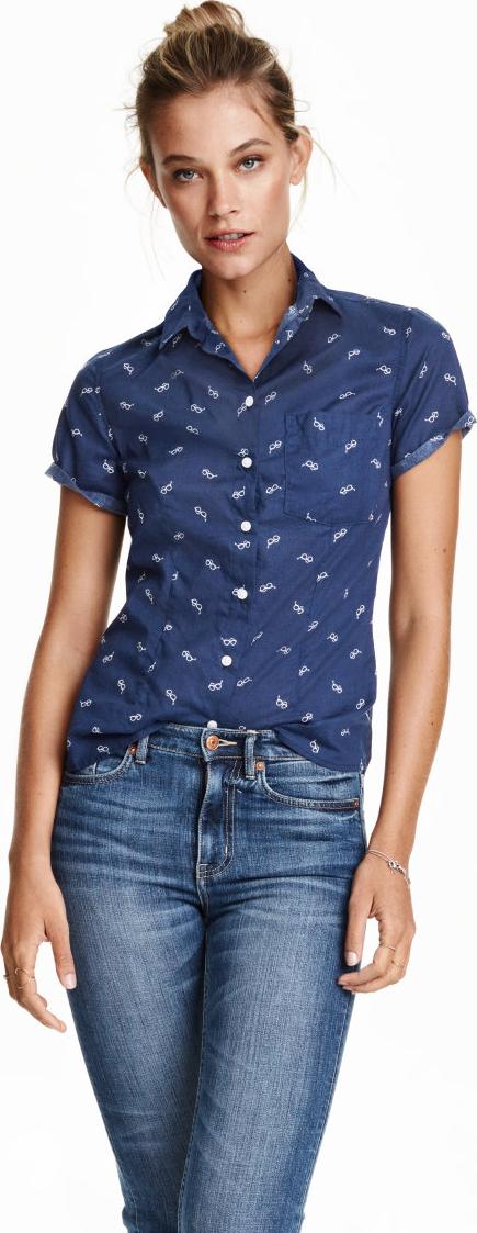Отзыв на Хлопковая блузка с c коротким рукавом из Интернет-Магазина H&M